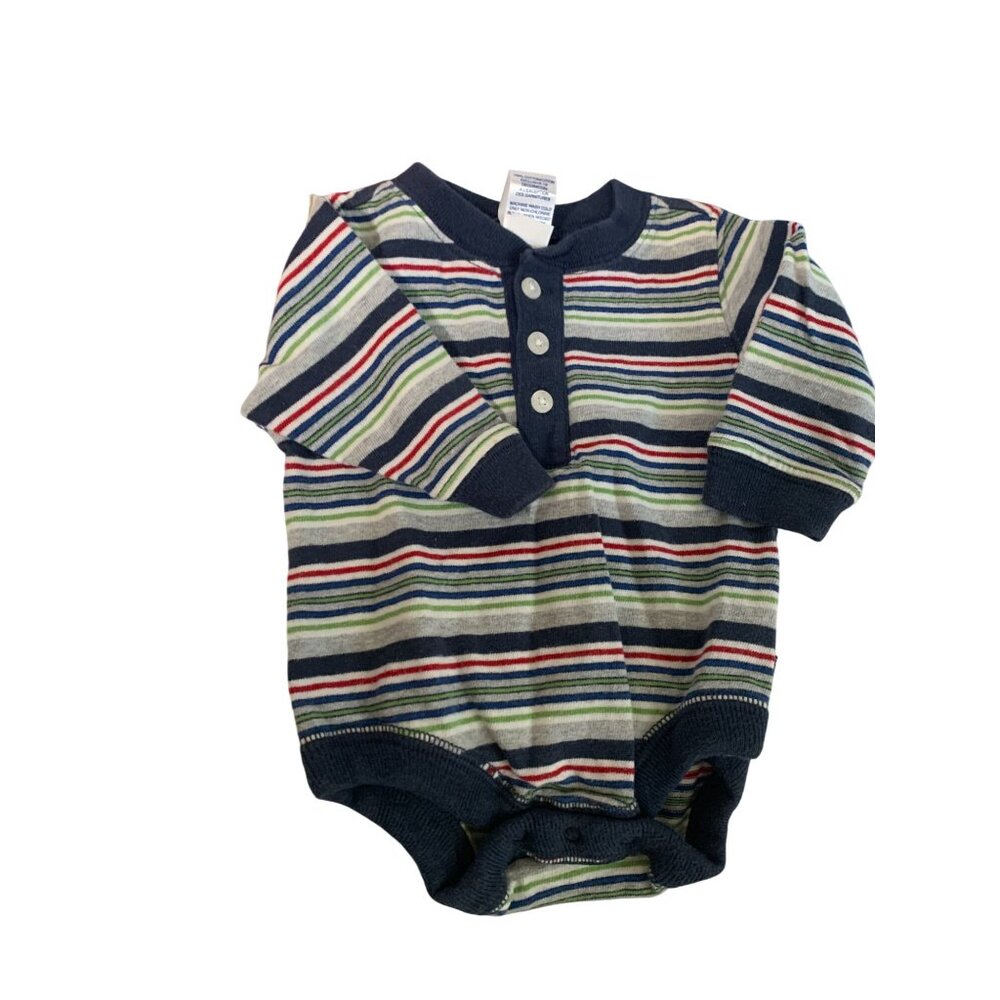 3 Piece Lot Boys Infant Baby Size 0 3 Months Bodysuit Long Sleeve 1 Piece Variet - Picture 2 of 4